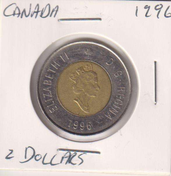 CANADA  2 DOLLAR 1996 BI-METAL  IN COIN FLIP
