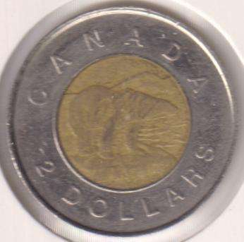 CANADA  2 DOLLAR 1996 BI-METAL  IN COIN FLIP