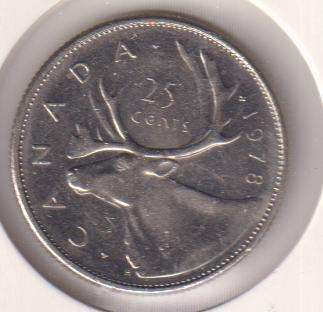CANADA 25 CENTS 1976 - IN COIN FLIP