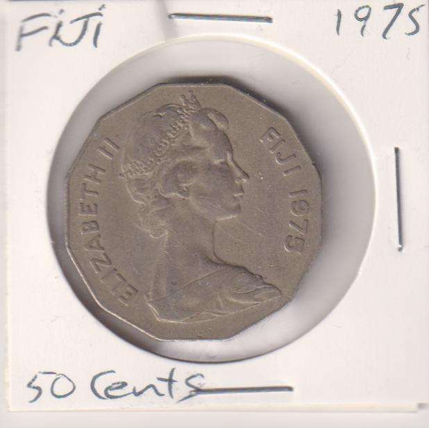FIJI 50 CENTS 1975 - IN COIN FLIP