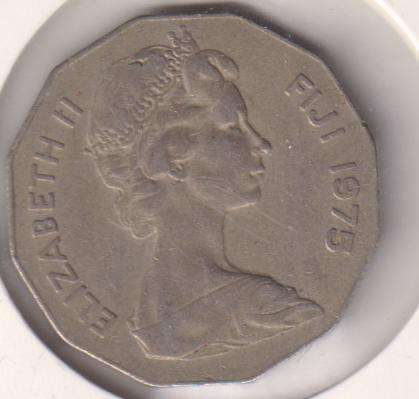 FIJI 50 CENTS 1975 - IN COIN FLIP