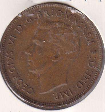 AUSTRALIA 1 PENNY 1938 - IN COIN FLIP