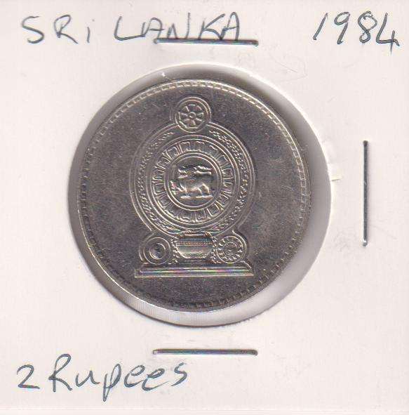 SRI LANKA 2 RUPEES 1984 - IN COIN FLIP
