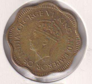 CEYLON  10 CENT  1944 - IN COIN FLIP