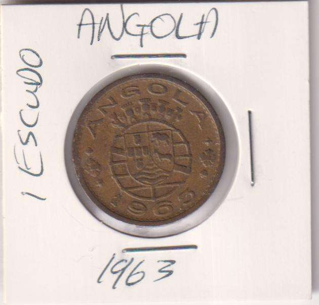 ANGOLA 1 ESCUDOS 1963 - IN COIN FLIP