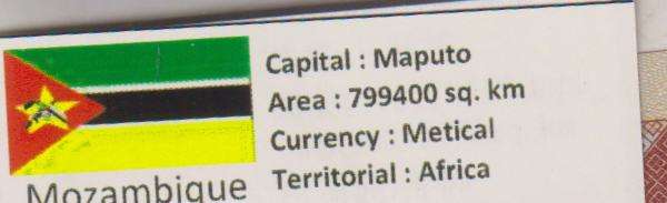 Mozambique 50000 Meticais 1993 P 138 UNC with country information sticker
