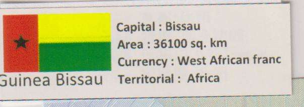 GUINEA BISSAU  100 PESOS 1990 P11 UNC with country information sticker