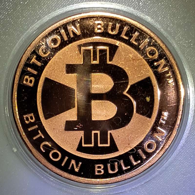 BITCOIN BULLION - 1 OZ COPPER - IN CAPSULE. BEAUTIFUL!