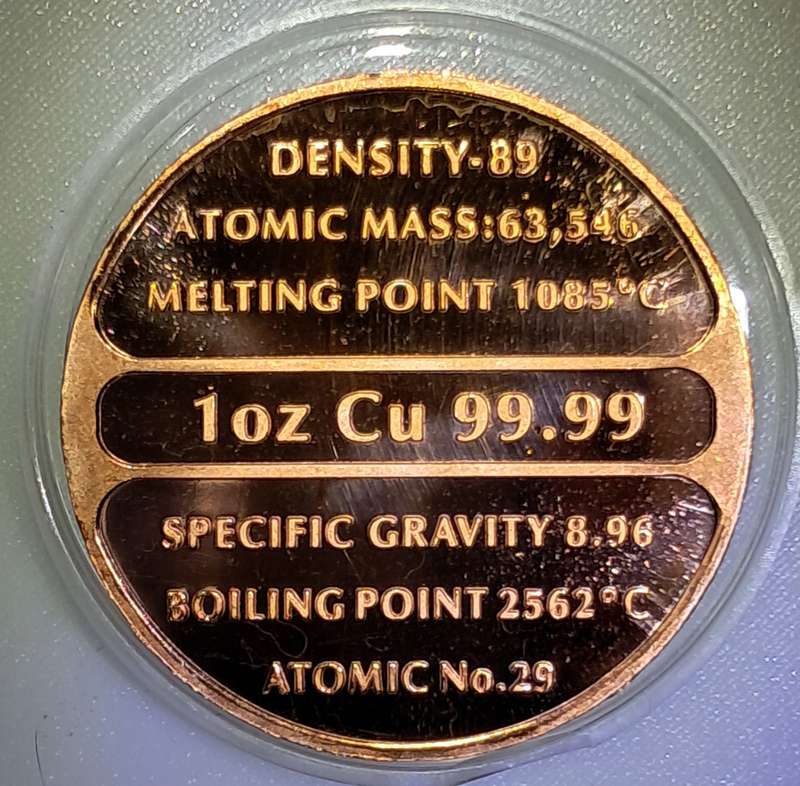 BITCOIN BULLION - 1 OZ COPPER - IN CAPSULE. BEAUTIFUL!