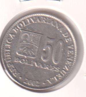 BOLIVIA 50 BOLIVARES 2002 - IN COIN FLIP