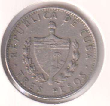 CUBA 3 PESOS  1990 - CHE GUAVARA - IN COIN FLIP