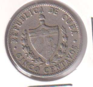 CUBA 5 CENTAVOS  1961 - IN COIN FLIP