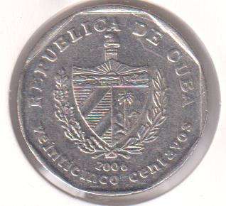 CUBA 25 CENTAVOS 2006 - IN COIN FLIP
