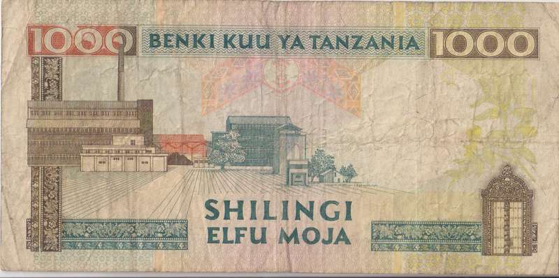 TANZANIA 1000 SHILLINGS 2000 P34 VF