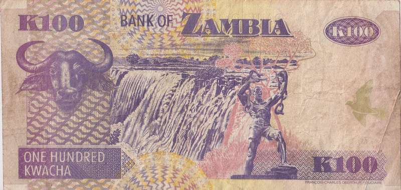 ZAMBIA 100 Kwacha 2006 P38 VF