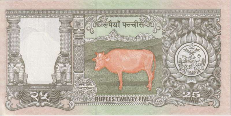 NEPAL 25  RUPEES 1997 (COMMEMORATIVE: Silver Jubilee) P41  XF