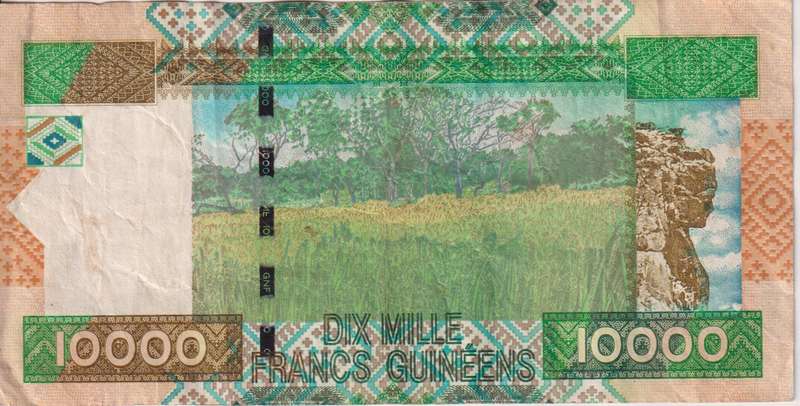 Guinea 10000 Francs 2008 P42b  VF