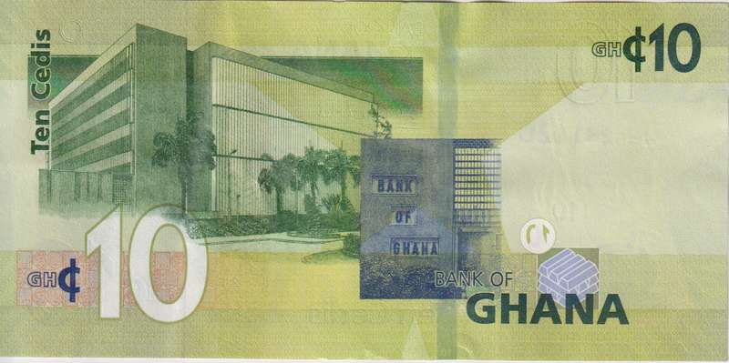 GHANA 10 Cedi 2019 P-new A-UNC