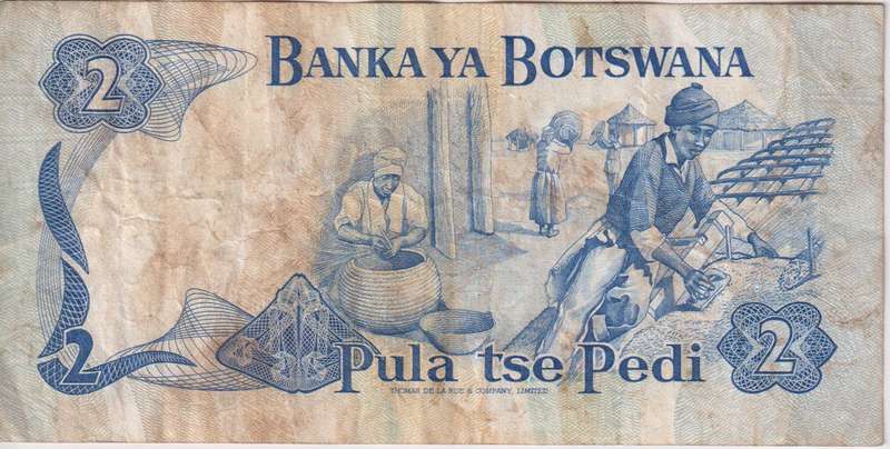 BOTSWANA - 2 PULA 1989-92  P7d VF