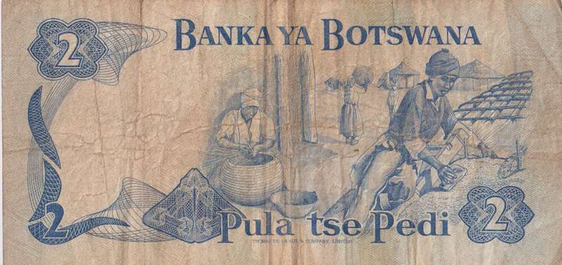 BOTSWANA - 2 PULA 1989-92  P7d VF