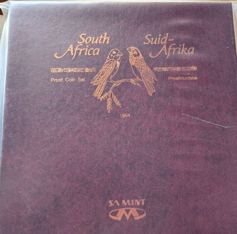 REPUBLIC OF SOUTH AFRICA - 1994 PROOF SET - STILL IN SEALED MINT PACKET AND BOX