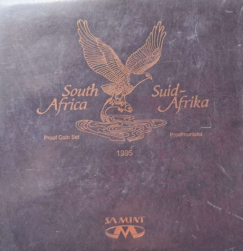 REPUBLIC OF SOUTH AFRICA - 1995 PROOF SET - STILL IN SEALED MINT PACKET AND BOX