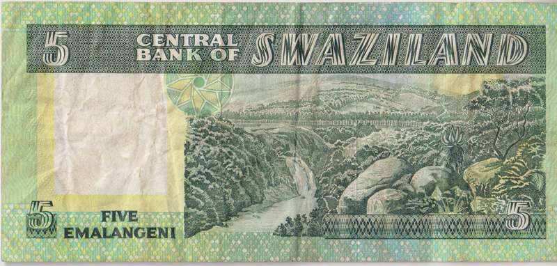 SWAZILAND 5 EMALANGENI 1982-84  P9 VF