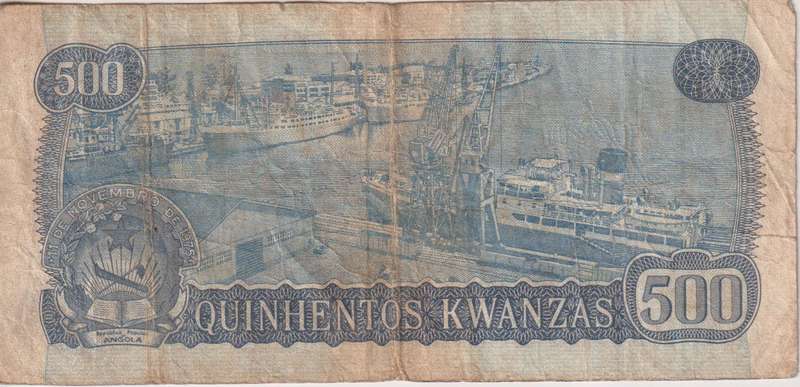 ANGOLA 500 KWANZAS 1976 P112  F