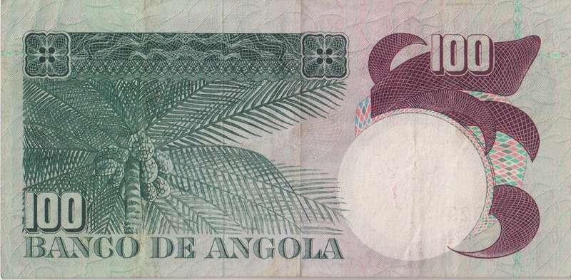 ANGOLA 100 ESCUDOS 1973 P106  VF
