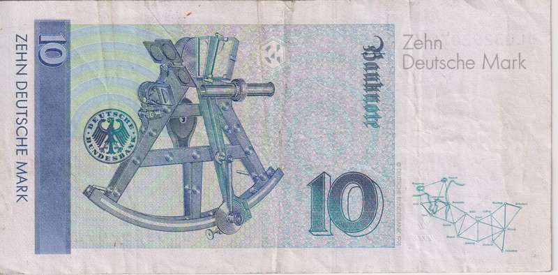 GERMANY 10 MARK 1993 P38c VF