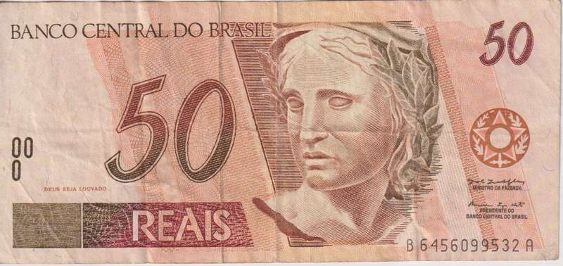 BRAZIL 50 REAIS 1999 P246  VF