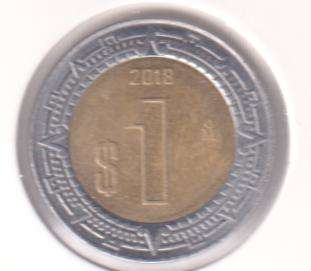 MEXICO 1 PESO 2018 IN COIN FLIP