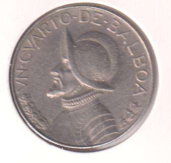 PANAMA ½ BALBOA 1966 IN COIN FLIP