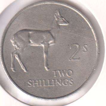 ZAMBIA 2 SHILLINGS 1964 IN COIN FLIP
