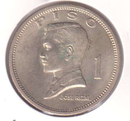 PHILIPPINES 1 PISO  1972 - IN COIN FLIP