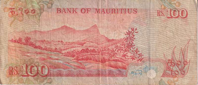 Mauritius, 100 rupees 1986 P38 VF