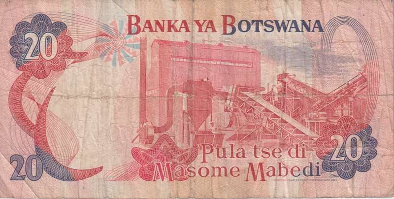 Botswana 20 Pula  P31  2009-2022 F