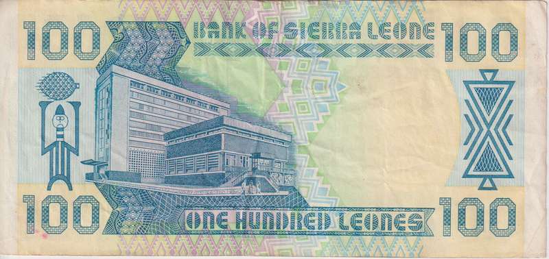 SIERRA LEONE 100 LEONES 1989 P18b VF (USED)