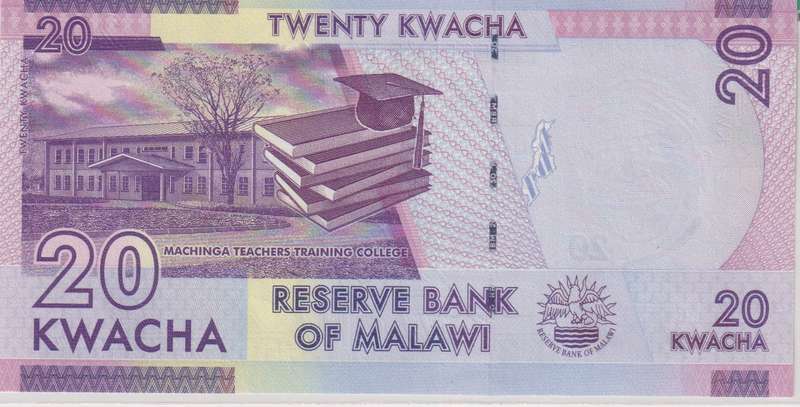MALAWI 100 KWACHA 2019 P63 UNC with country information sticker
