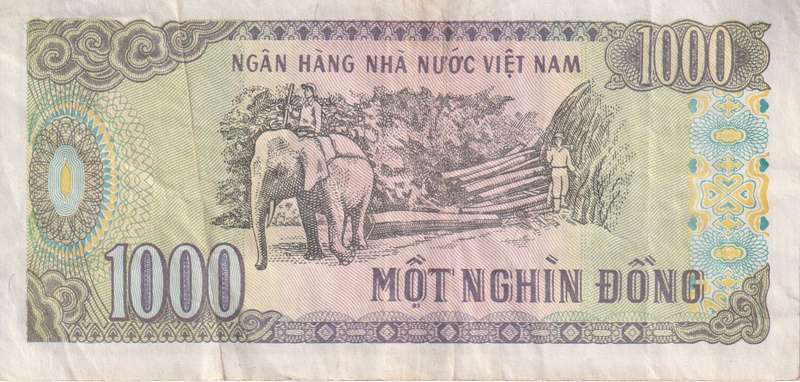 VIETNAM 1000 DONG 1988 P106a VF