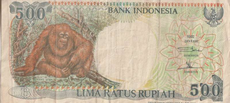 INDONESIA 500 RUPIAH 1992 P128a VF