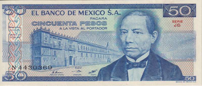 MEXICO 50 PESOS  1981 P73  UNC