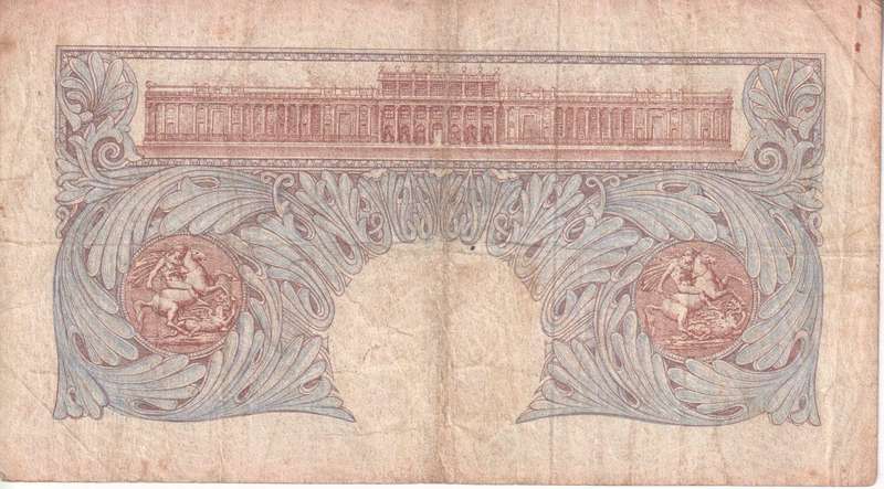 WW2 - Bank of England Great Britain 1 Pound EMERGENCY WARTIME ISSUE 1940-48 P367 VF