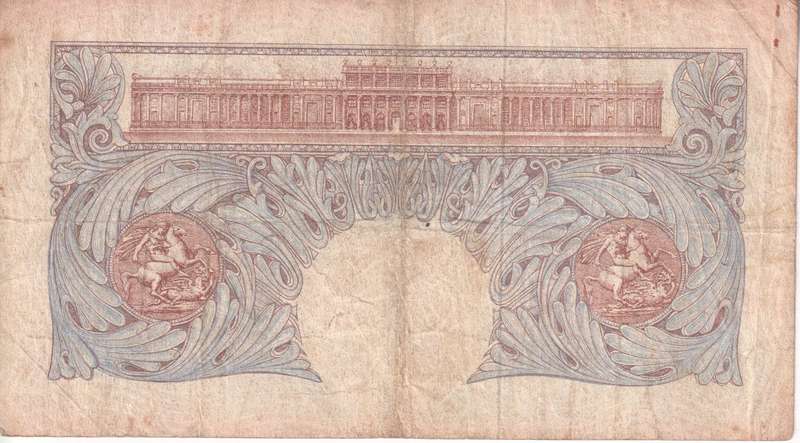 WW2 - Bank of England Great Britain 1 Pound EMERGENCY WARTIME ISSUE 1940-48 P367 F
