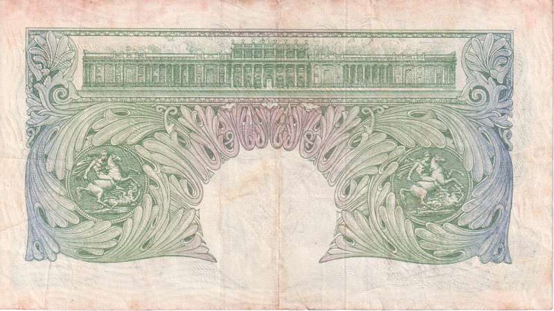 WW2 - Bank of England Great Britain 1 Pound With Security Thread  1955-60  P369c VF