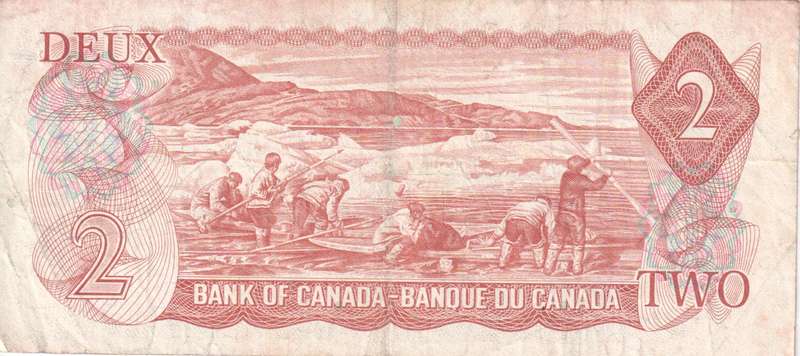 CANADA 2 DOLLARS 1974  P47b VF