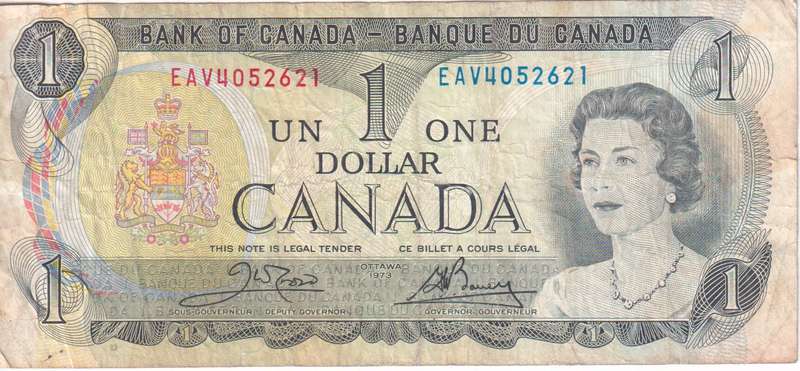 CANADA 1 DOLLARS 1973  P45b VF