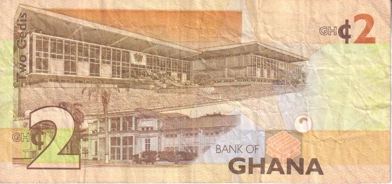 GHANA 2 CEDIS  2013 P37A  VF