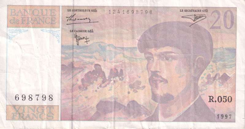 FRANCE 20 FRANCS 1942 P100 VF