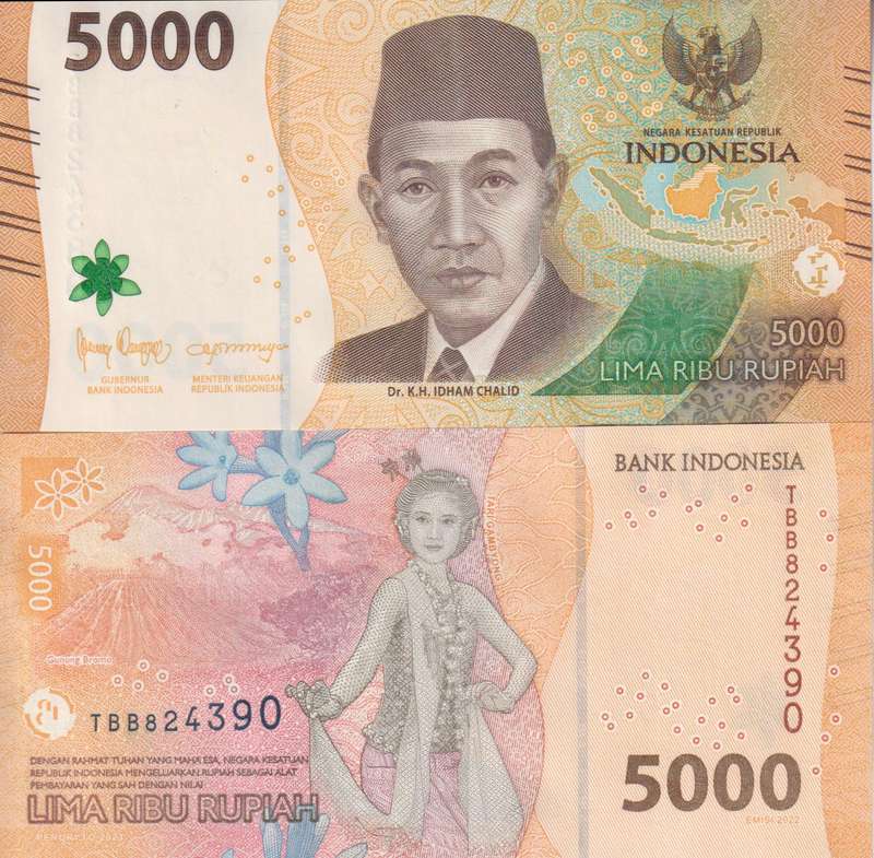 Indonesia 5,000 Rupiah 2023, P-164a.2, UNC